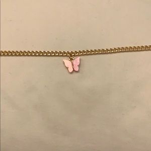 Butterfly anklet